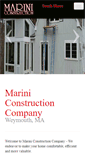 Mobile Screenshot of mariniconstruction.net